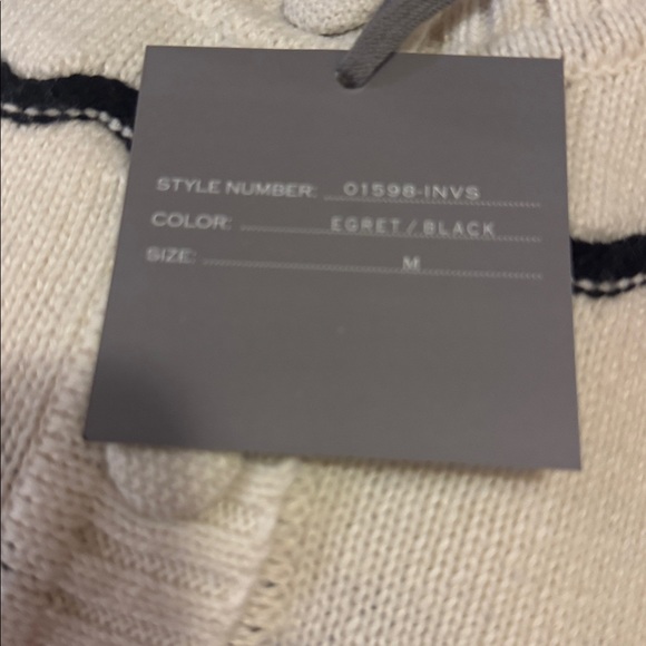 Anthropologie Cream and Black Sweater - Picture 3 of 3